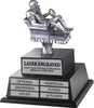 Silver Finish Armchair Fantasy Football Twin Tier Perpetual Trophy [TMPP2L-AC-FFB-S]
