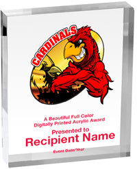 Mascots Vibrix Acrylic Awards [3/4 inch thick]