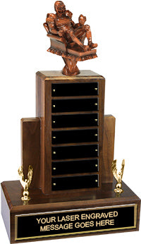 Fantasy Football Resin Empire Walnut Perpetual Trophy [TREWALPP16-FFB]