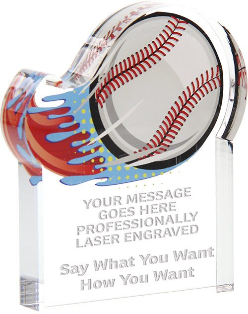 Baseball Splatters Acrylic Awards