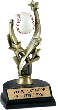 Baseball Spinning Resin Ball Trophy [TS7T-BS]
