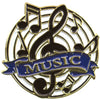 Music Academic Lapel Torch Pin [LPSE205]