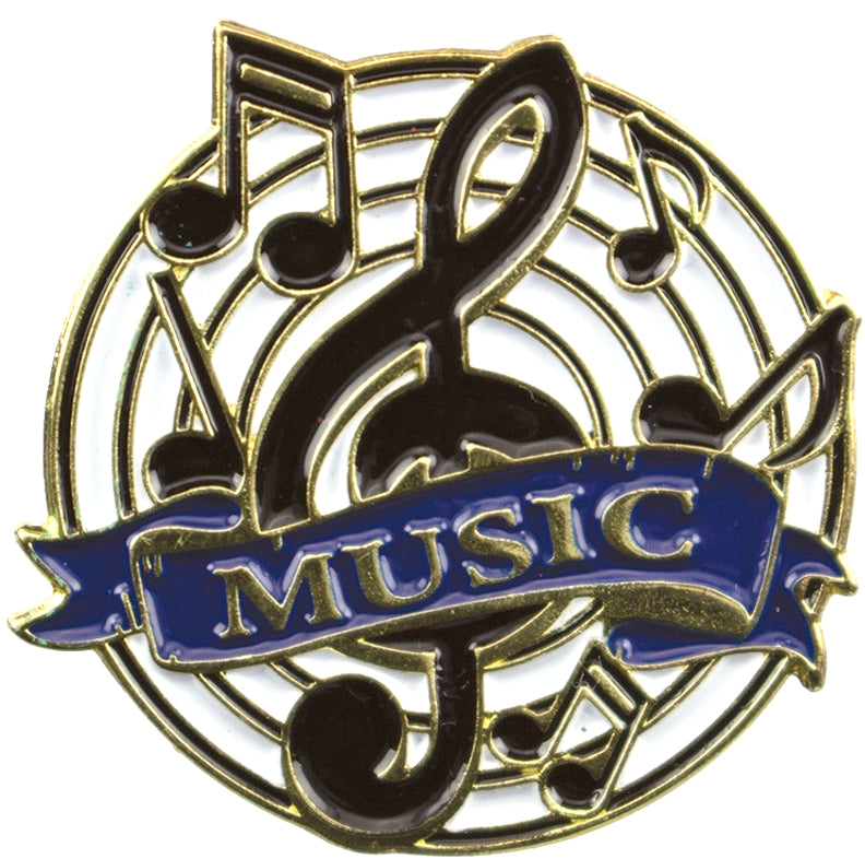Music Academic Lapel Torch Pin [LPSE205]