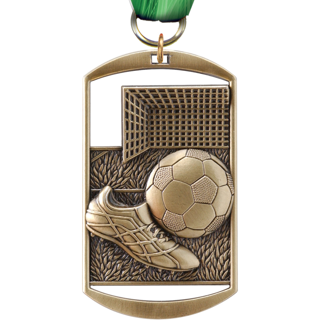 2.75" Soccer Dog Tag Medal [M275DT-SC]