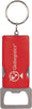 4 Function Bottle Opener & Key Ring- Red [BTOP031-RED]