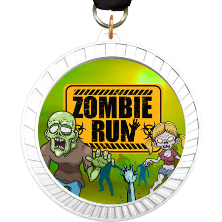 2.5" White Sunray Medal [MSR25-WHT]