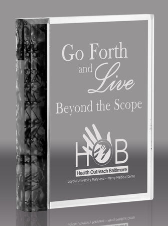 Black Pearl Edge Plaque- 7 x 5.5 inch [ARBPEP-7-BLK]