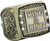 Championship Ring with Activity Insert- King of the Ring Gold [RGSJ-G-CHMP-WS]
