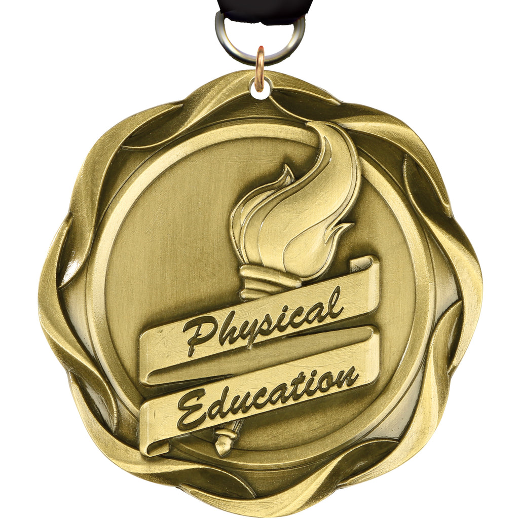 3" Physical Education Fusion Diecast Medal [MFUS2-PE]