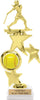 Softball Triple Star Spinning Riser Trophy w/ Figurine [TTSS13-SB]