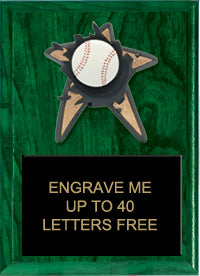 Baseball Spring Loaded Plaque [PRBI79-BS]