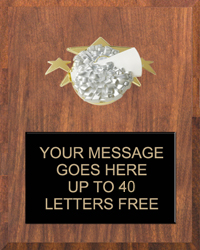 Cheer Triple Star Plaque [PTS810-CH]