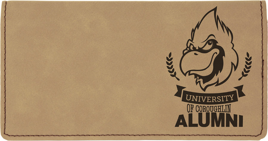 Light Brown Leatherette Checkbook Cover [CHKJ-321]