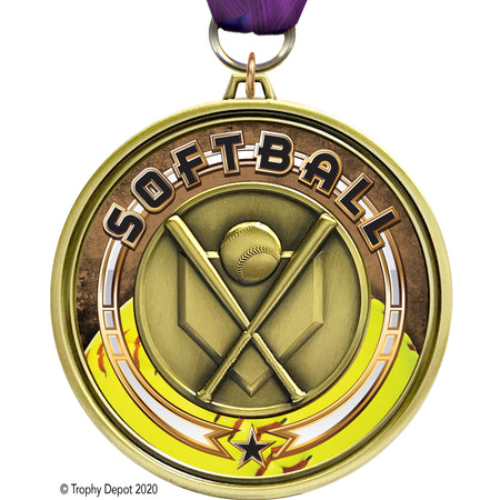 3"  Eclipse Insert Medal - Softball - TD Exclusive! [MEL1-SB]