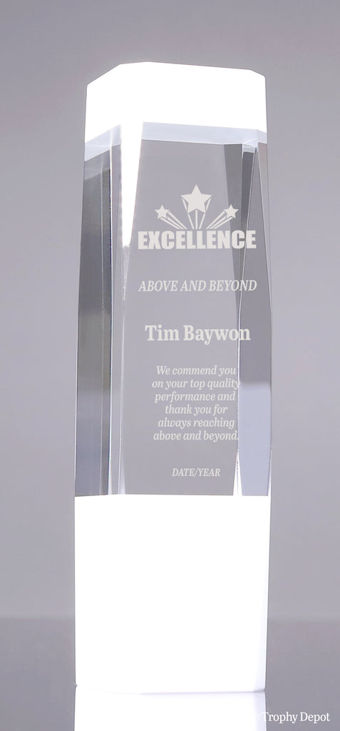 Monolith Crystal Award - White [CM49-WHT]