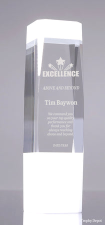 Monolith Crystal Award - White [CM49-WHT]