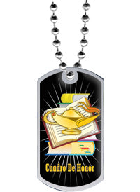 Cuadro De Honor Epoxy Dome Dog Tag [DTEP-HR-ESPANOL]