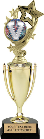 Gold Plastic Cup with Insert Holder Figurine [TCF11i]
