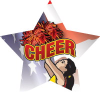 Cheerleading- USA Star Insert [ST-2494]