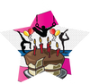 Gymnastics- Birthday Star Insert [ST-1080]