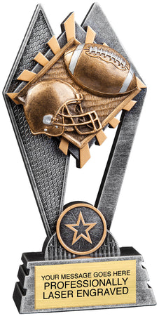 Football Sun Ray Trophy - 7 inch [RJSR-7-FB]