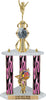 Cheer Sport Color Riser Three-Post Trophy [TCSR3P26-CH]