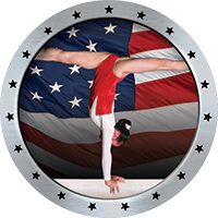 Gymnastics - Female USA Flag Insert [TD-4389]