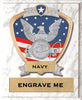 Navy Sport Legend Shield Plaque [P9RSLS-NVY]