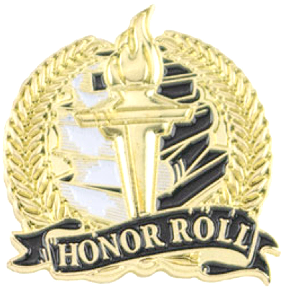Honor Roll Academic Lapel Torch Pin [LPST109]
