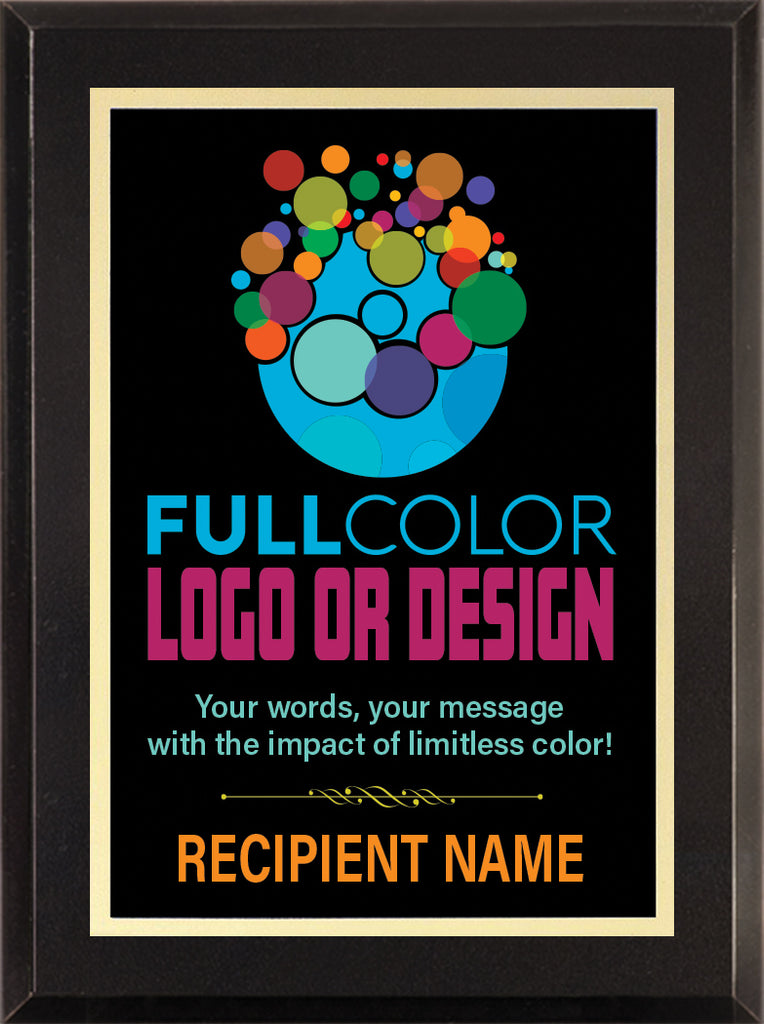 Full Color Full Plate Plaque - 9x12 inch [PM21-9X12-FC]