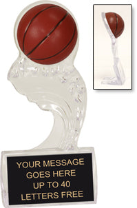 Basketball Clear Splash Ice Award [CSSI6-BK]