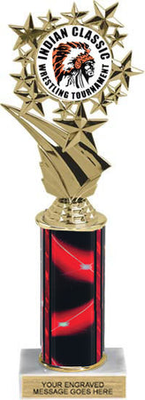 Star Frame Custom Insert Trophy w/ Column - 10.5 inch [TXi10-C96]