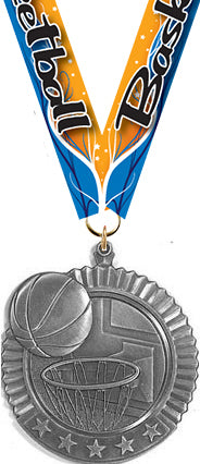 Basketball 5 Star Medal- Silver [MP36-BK-S]