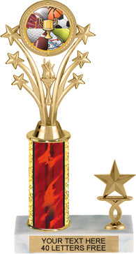 Shooting Star & Torch Insert Trophy with 1 Trim [T1T11i-J58]