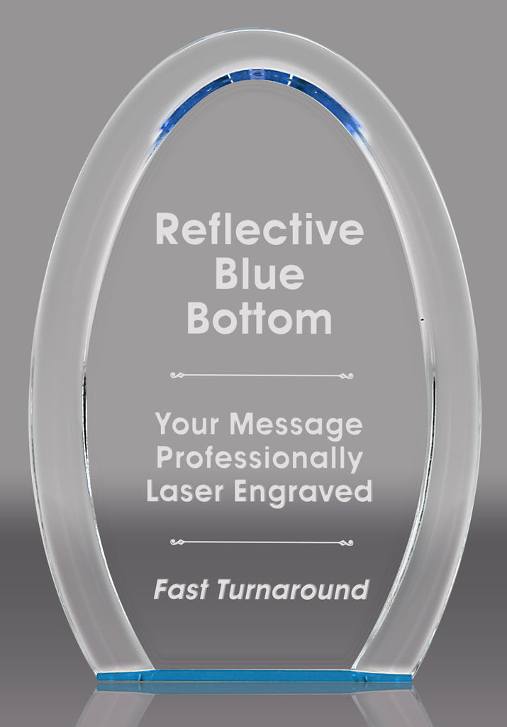 Acrylic Blue Oval Halo- 8 inch [ABOH-8]
