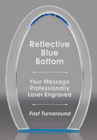 Acrylic Blue Oval Halo- 8 inch [ABOH-8]