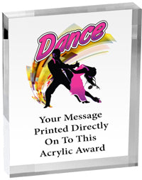 Dance Vibrix Acrylic Awards [3/4 inch thick]