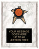 Basketball Spring Loaded Plaque [PRBI810-BK]