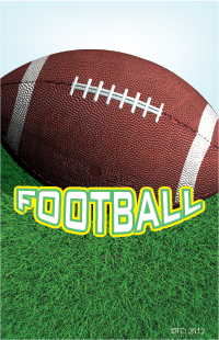 Football Plaque Insert [BBP-2498]