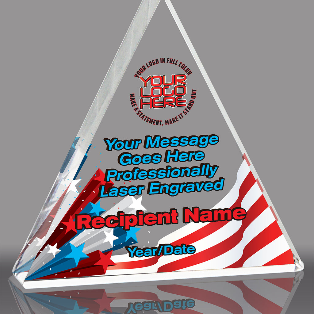 Acrylic Triangle Awards - Full Color