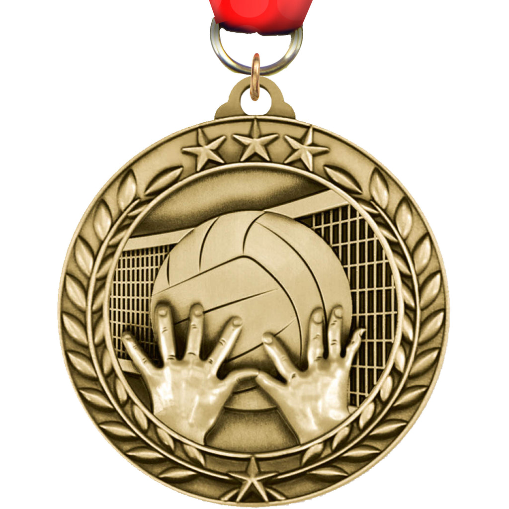 Volleyball Dimensional Medal