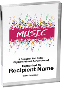 Music Vibrix Acrylic Award [A57BV-MC]