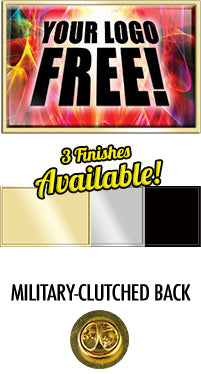 Rectangle Full Color Custom Pin [PCPD-REC64-6]