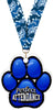 Perfect Attendance Paw Acrylic Medal- 2.75 inch [MACR2-PAW-PA-Q]