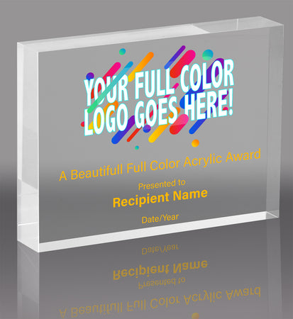 Custom Vibrix Acrylic Award- Horizontal [AX43BV]