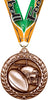 Football Dimensional Medal- Bronze [MSW2-FB-B]