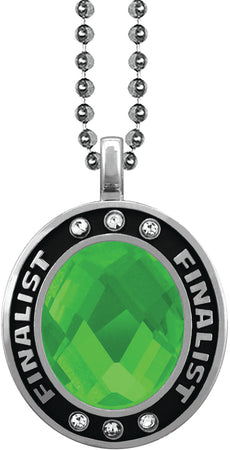 Green Gem Silver Finalist Charm [CSOV-FNL-STN-GRN-S]