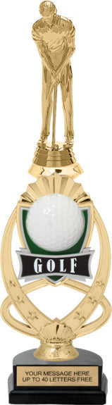 Golf Meridian Sport Riser Trophy [TMMSR14-GL]