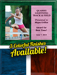 Color Finish Horizontal Photo Plaques