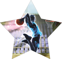 Basketball:  Female Lightning Star Insert [ST-4305]